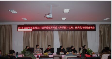 寒梅迎新雪  園丁話實習(xí)――2017級學(xué)前教育專業(yè)升學(xué)班認(rèn)知、跟崗實習(xí)總結(jié)座談會